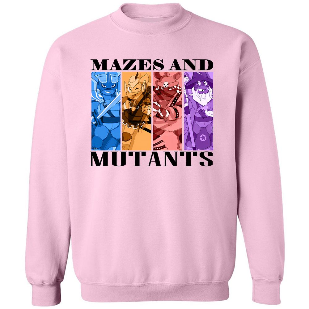 Mazes & Mutants Classic Unisex Sweatshirt - Light Pink - 3