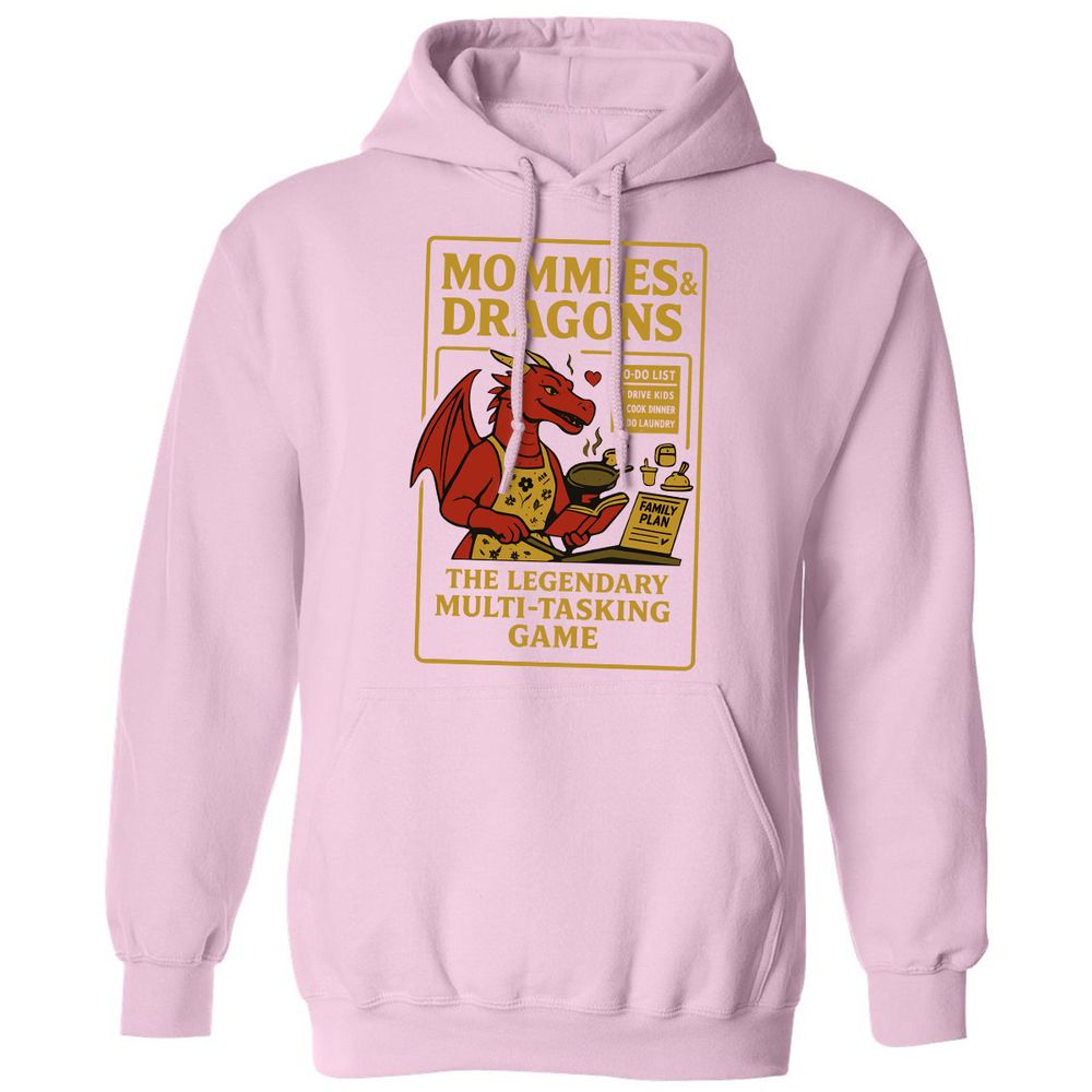 Mommies & Dragons Classic Unisex Hoodie - Light Pink - 3