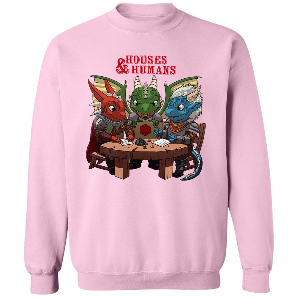 Houses & Humans Classic Unisex Sweatshirt - Light Pink - 3
