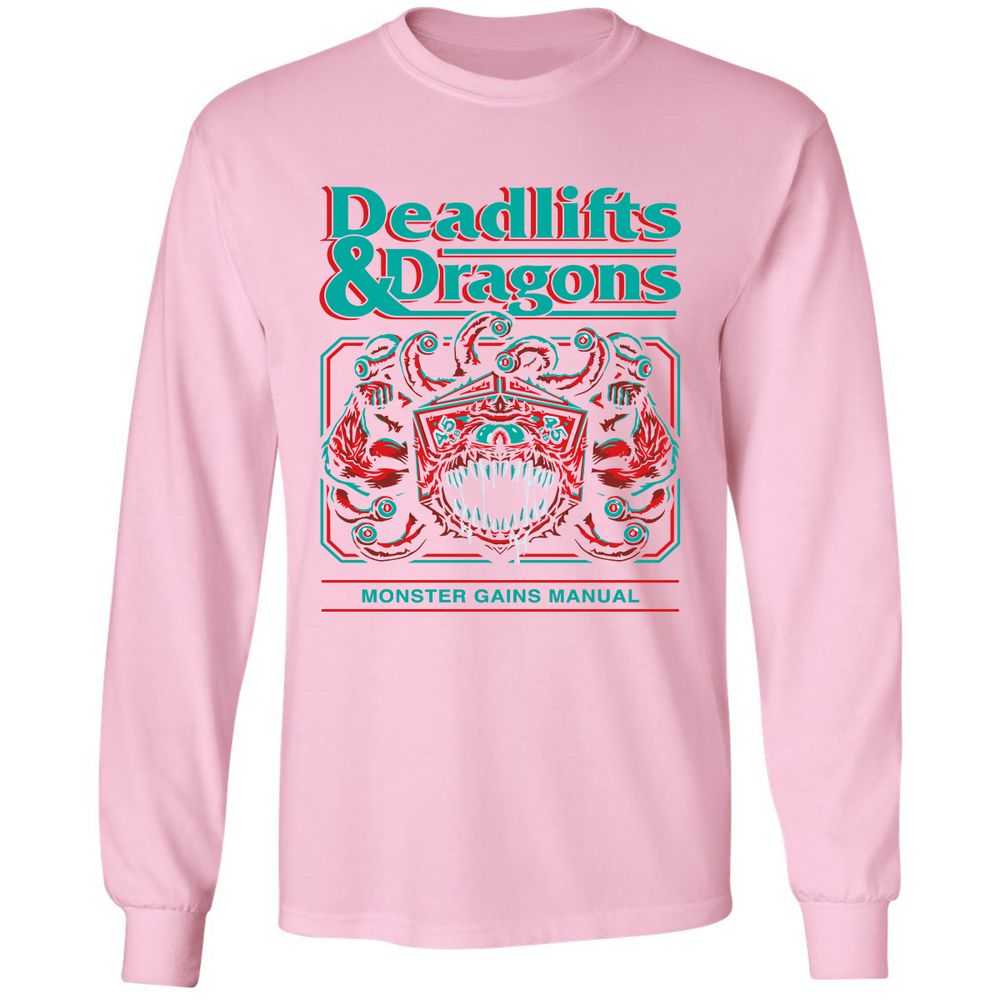 Deadlifts & Dragons Beholder - Light Pink - 3