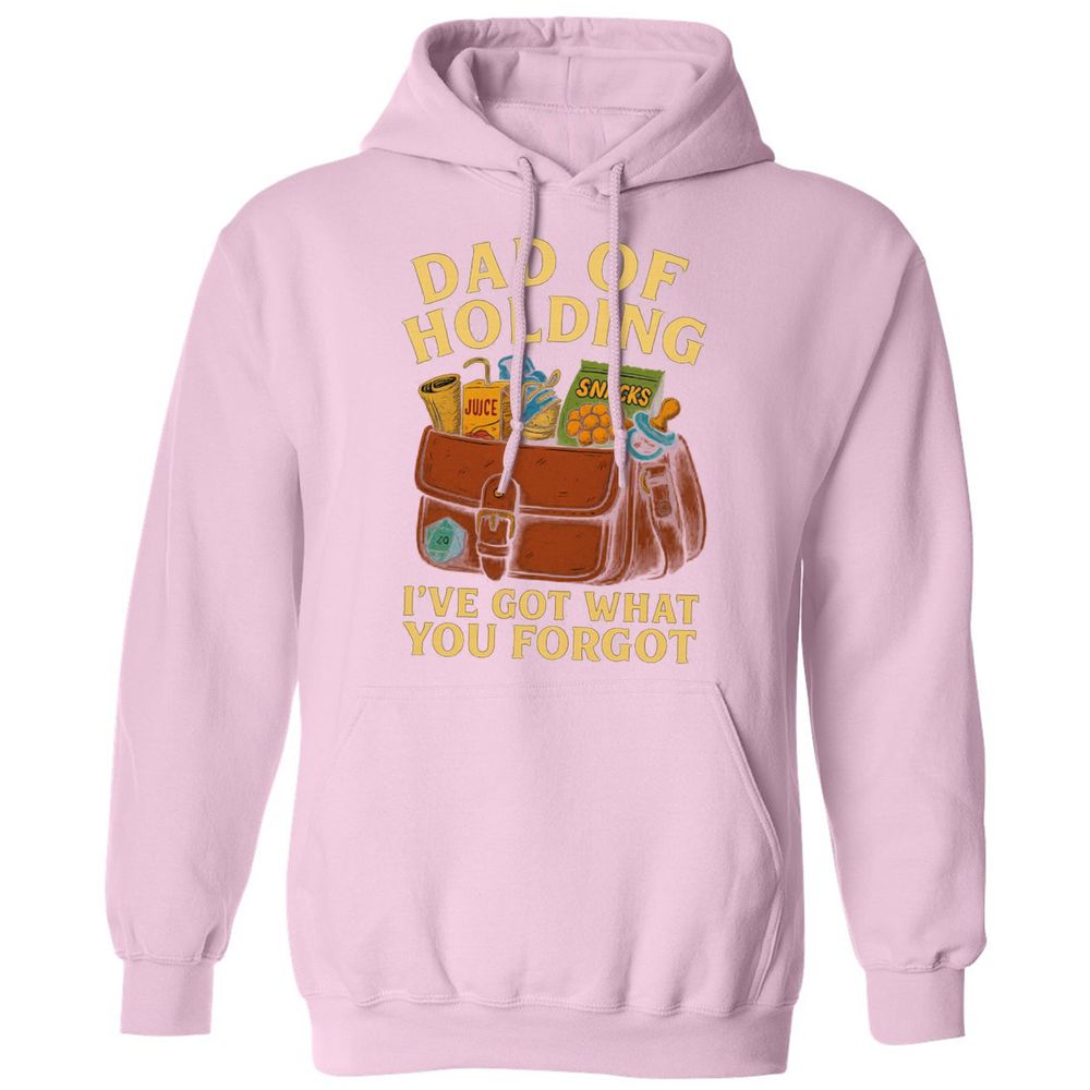 Dad Of Holding Classic Unisex Hoodie - Light Pink - 3