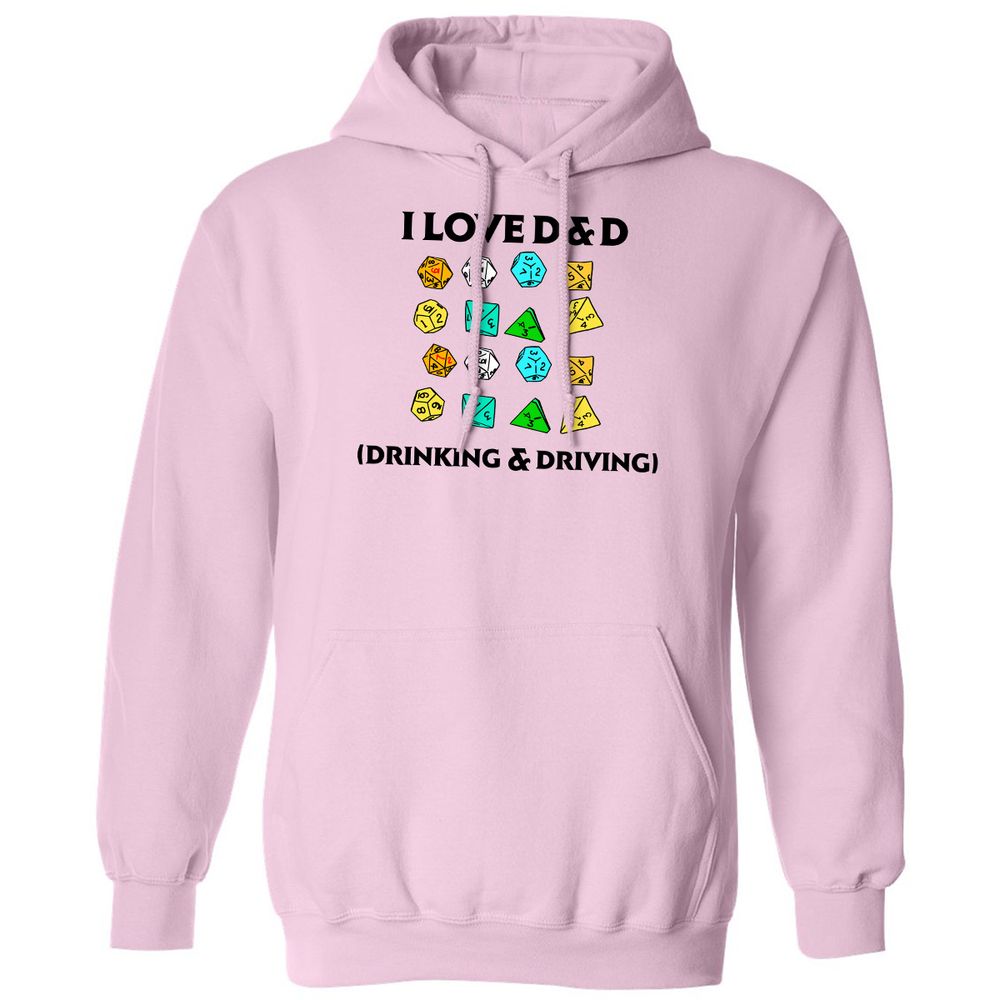 Drinking & Driving Classic Unisex Hoodie - Light Pink - 3
