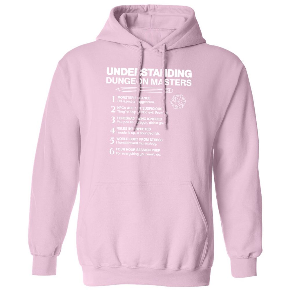 Understanding Dungeon Masters Classic Unisex Hoodie - Light Pink - 3