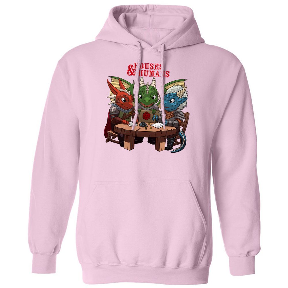 Houses & Humans Classic Unisex Hoodie - Light Pink - 3