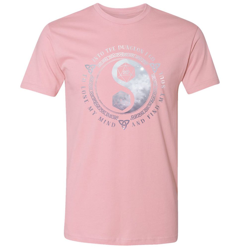 Into The Dungeon I Go Premium Unisex T-Shirt - Light Pink - 3