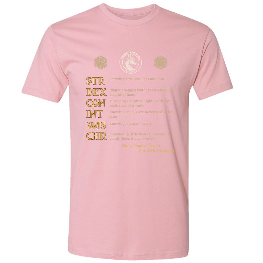 Parent & Dragon RPG Stats - Light Pink - 3