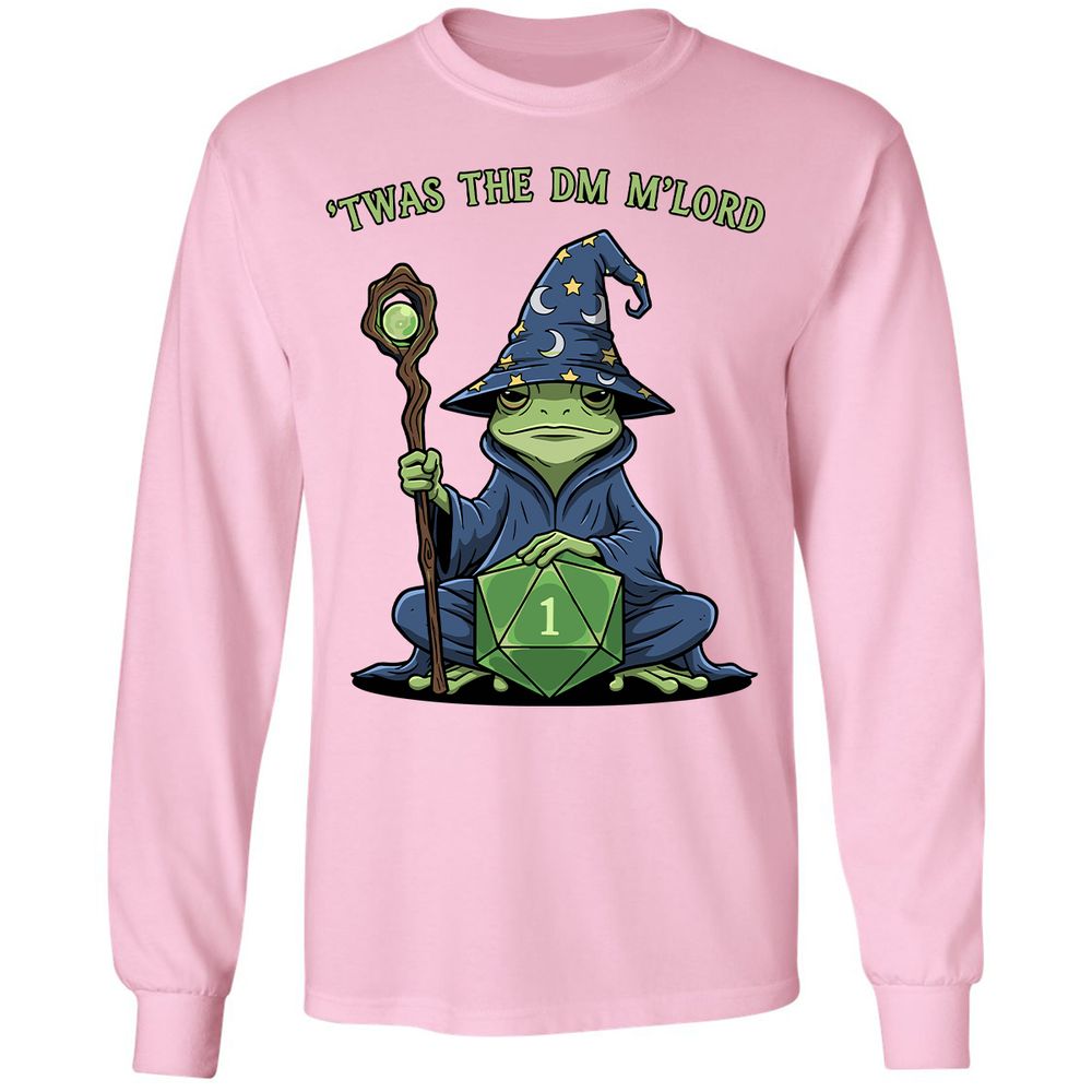 Twas the DM M’lord Long Sleeve T-Shirt - Light Pink - 3
