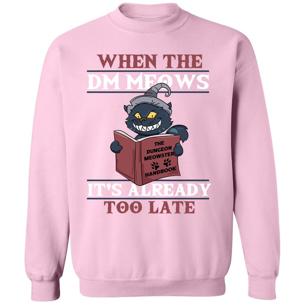 When The DM Meow Classic Unisex Sweatshirt - Light Pink - 3