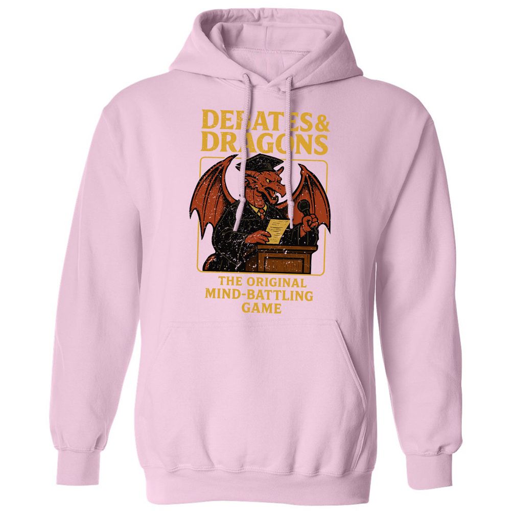 Debates & Dragons Classic Unisex Hoodie - Light Pink - 3