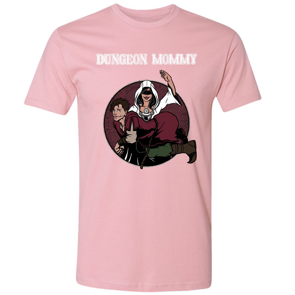 Dominant Dungeon Mommy Premium Unisex T-Shirt - Light Pink - 3