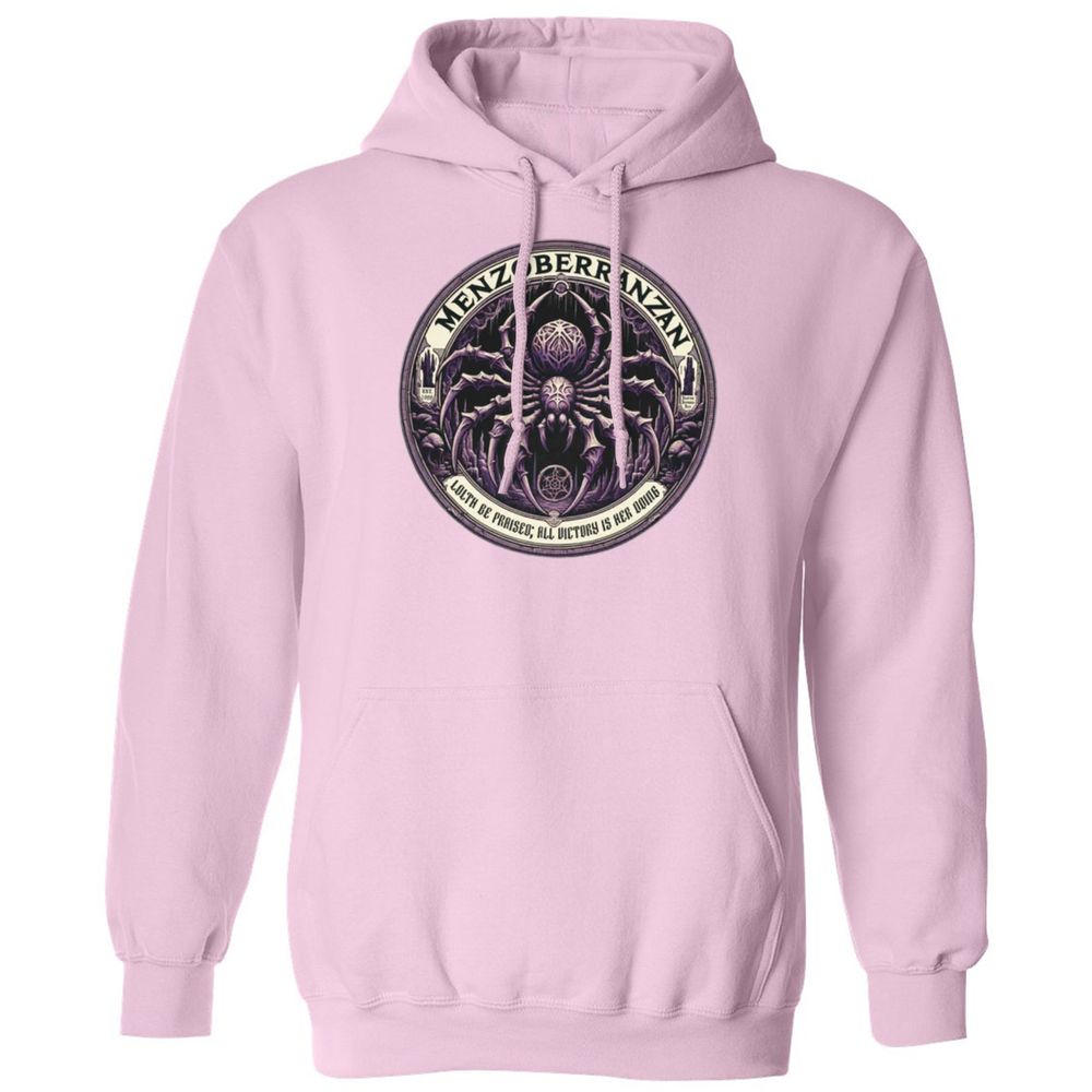 Menzoberranzan Lolth Be Praised Classic Unisex Hoodie - Light Pink - 3