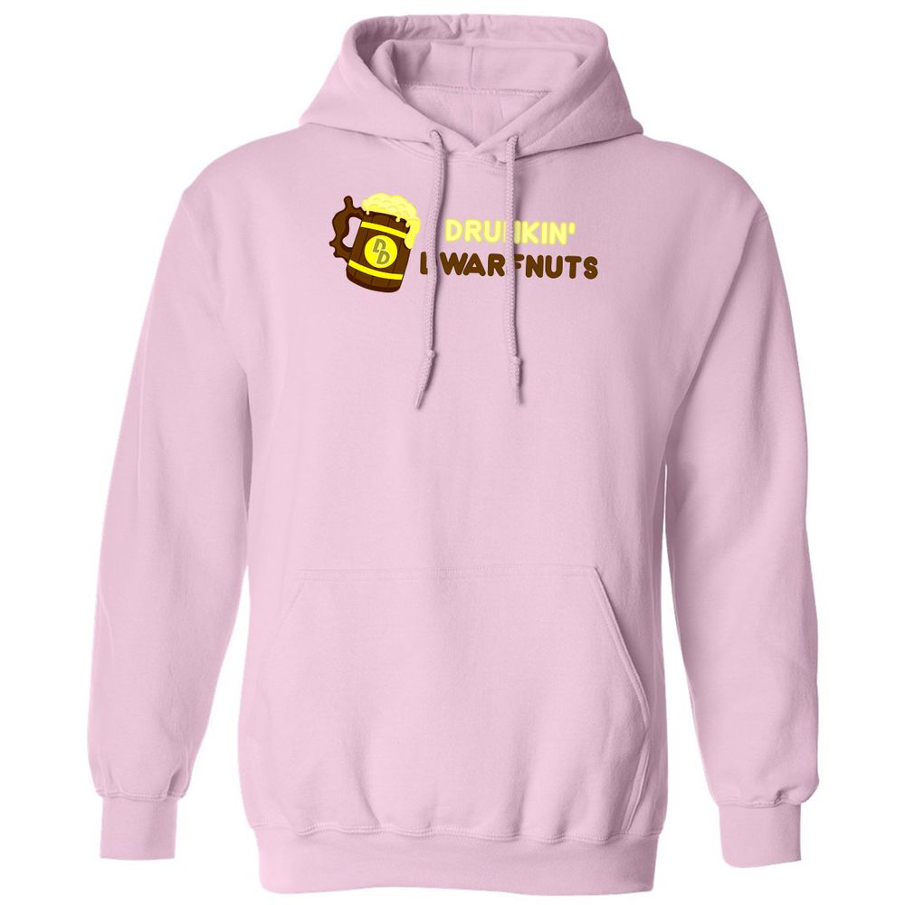 Drunkin' Dwartnuts Classic Unisex Hoodie - Light Pink - 3