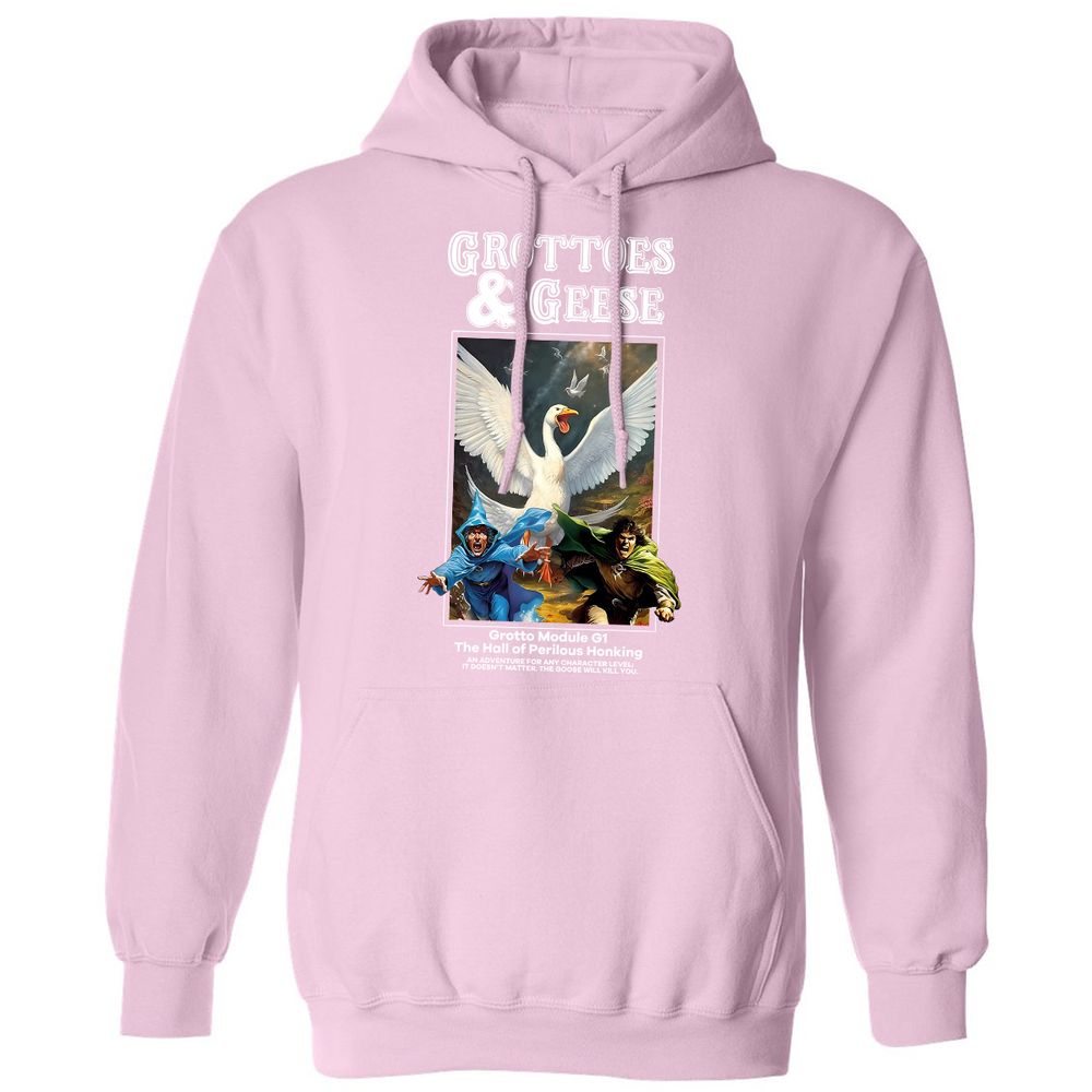 Grottoes & Geese Classic Unisex Hoodie - Light Pink - 3