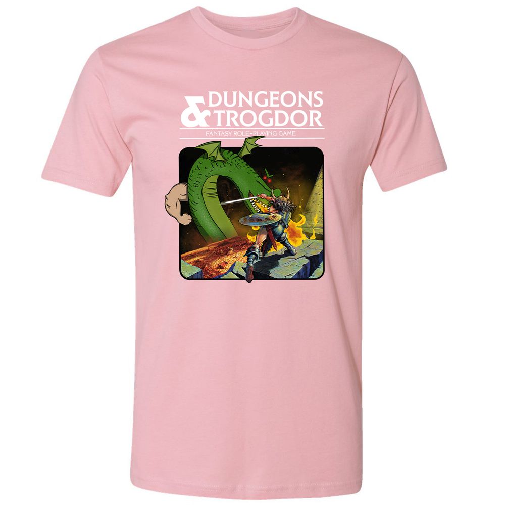 Trogdor Premium Unisex T-Shirt - Light Pink - 3