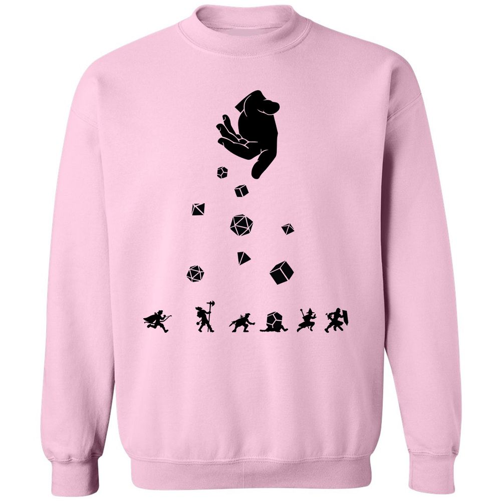 Rocks Fall, Everyone Dice Classic Unisex Sweatshirt - Light Pink - 3