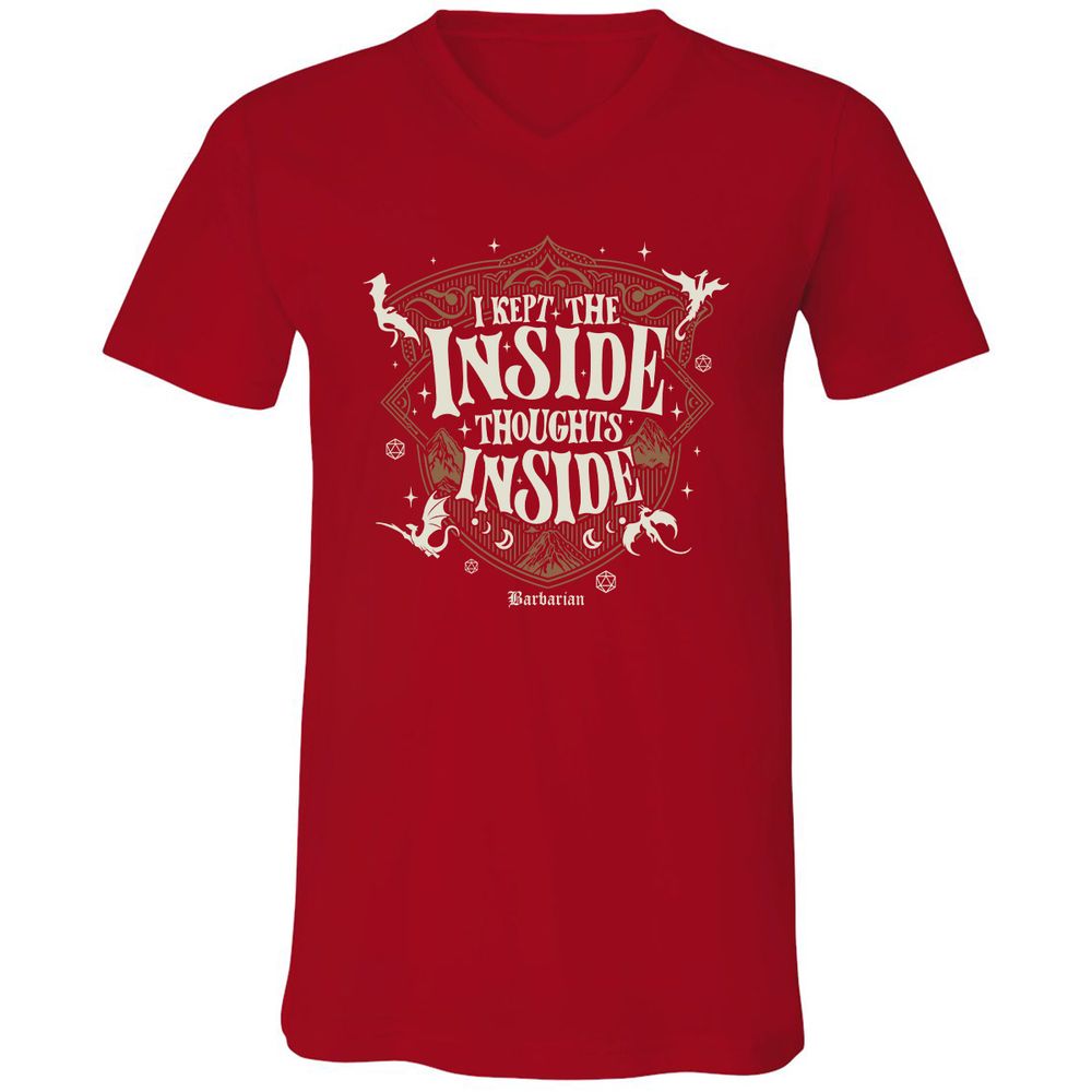 Barbarian I Kept The Inside Thoughts Inside - Red - 3