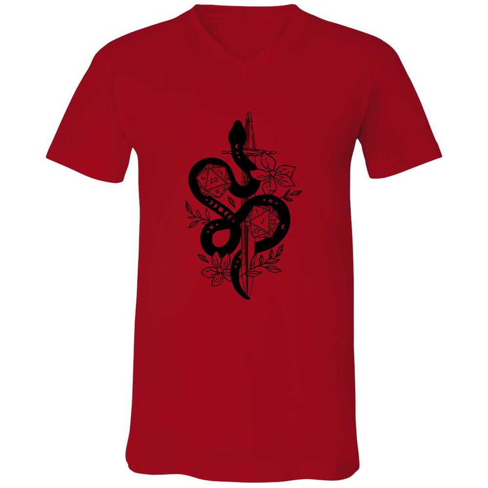 D20 Snake and Sword - Red - 3