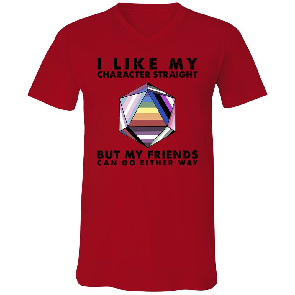 My Character Straight But Friends Can Go Either Way - Red - 3