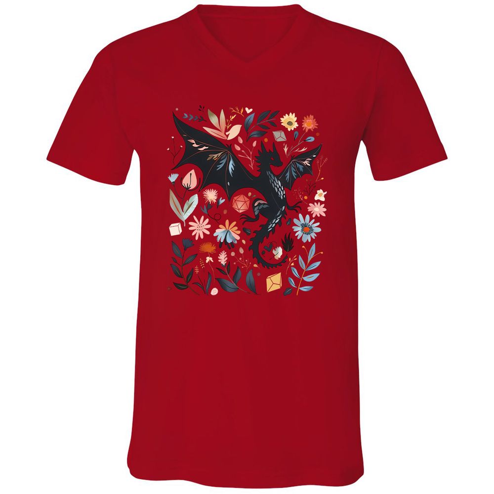 Floral DnD Dragon - Red - 3