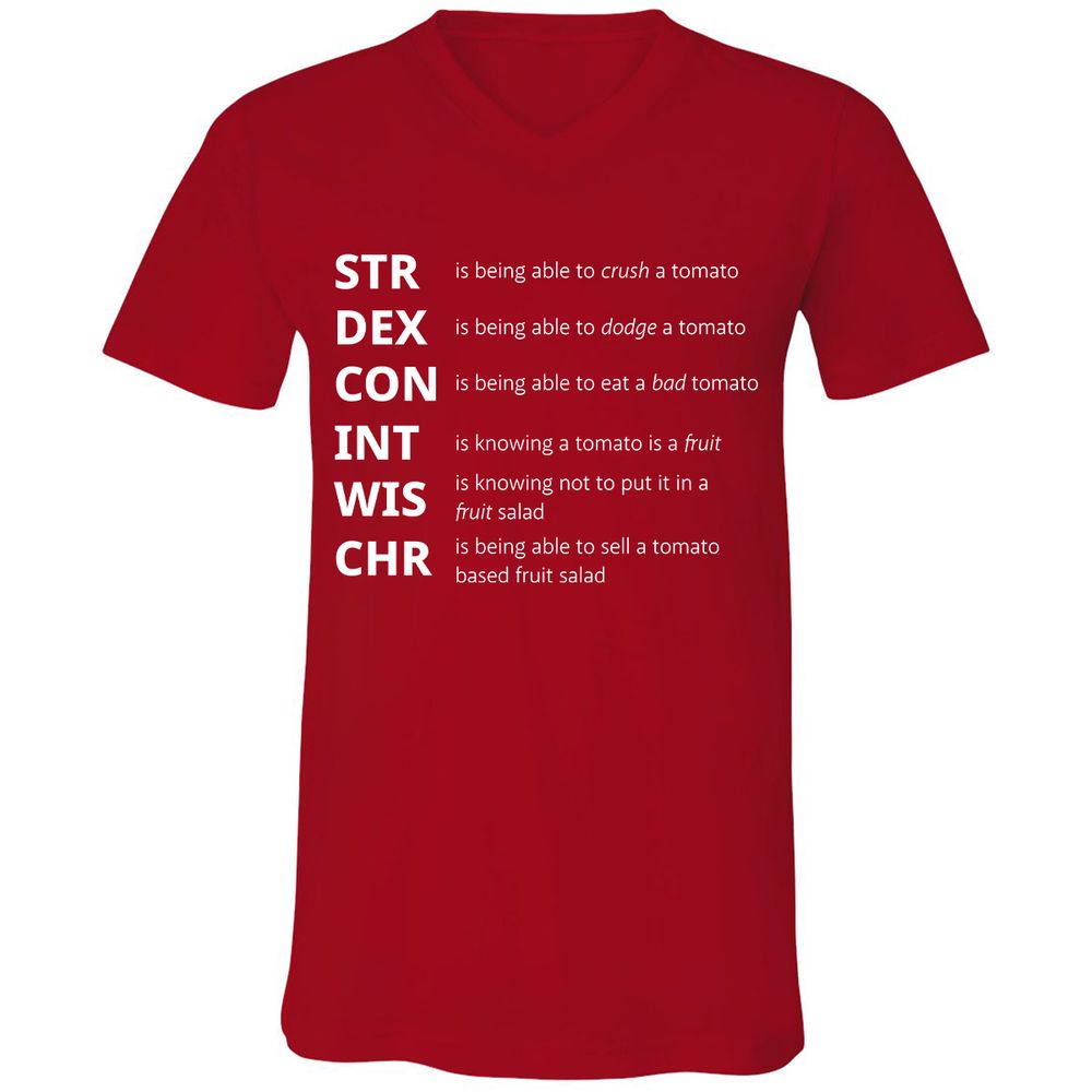 Tomato Stats – RPG Meme Edition - Red - 3