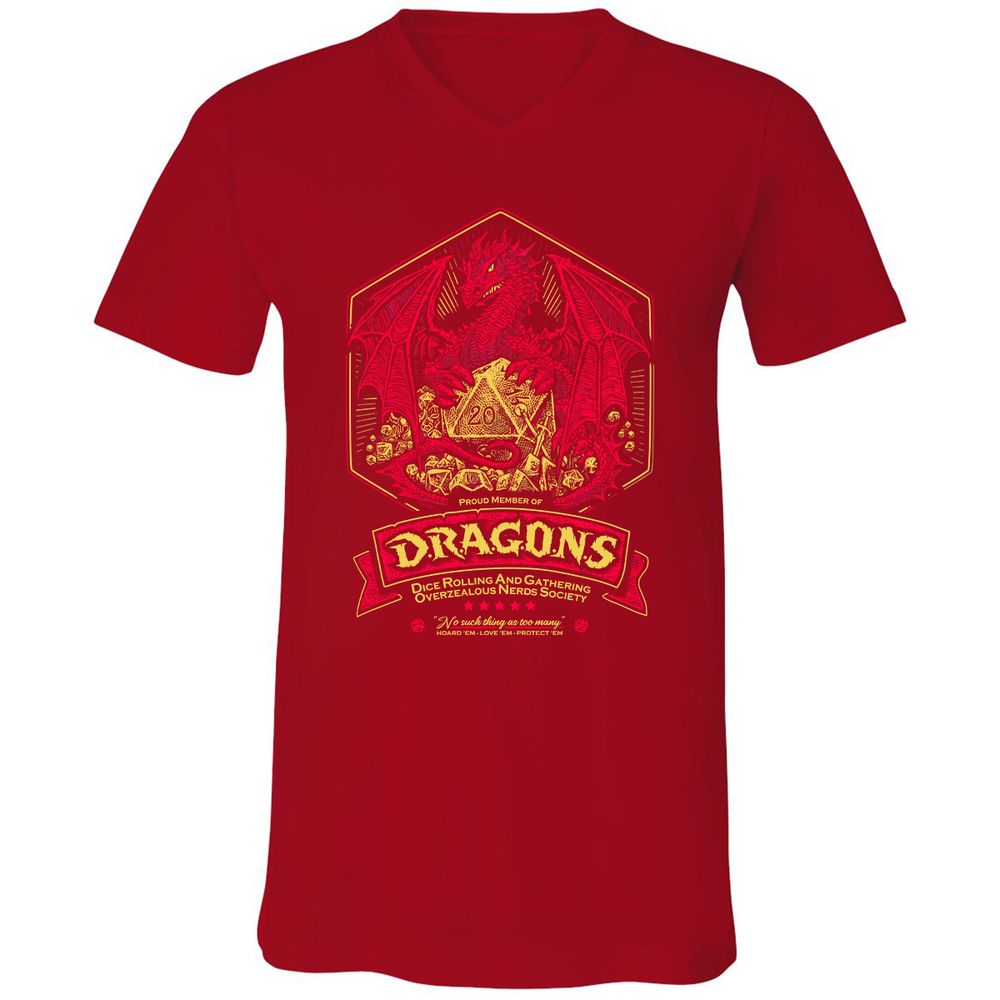 Fantasy Dragon With Dice - Red - 3