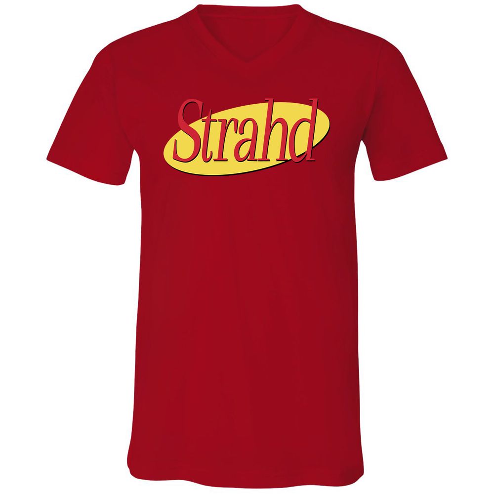 Strahd Unisex V-Neck T-Shirt - Red - 3