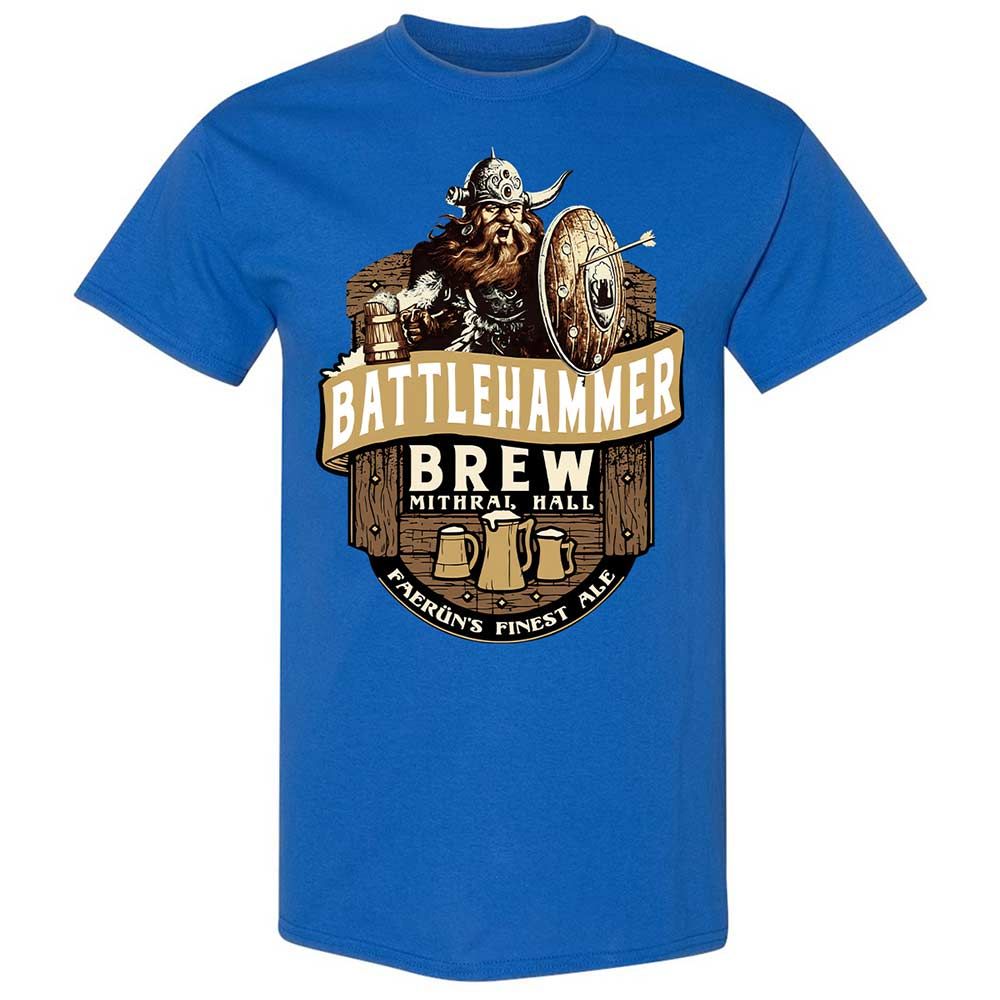 Battlehammer Brew Classic Unisex T-Shirt - Royal - 3