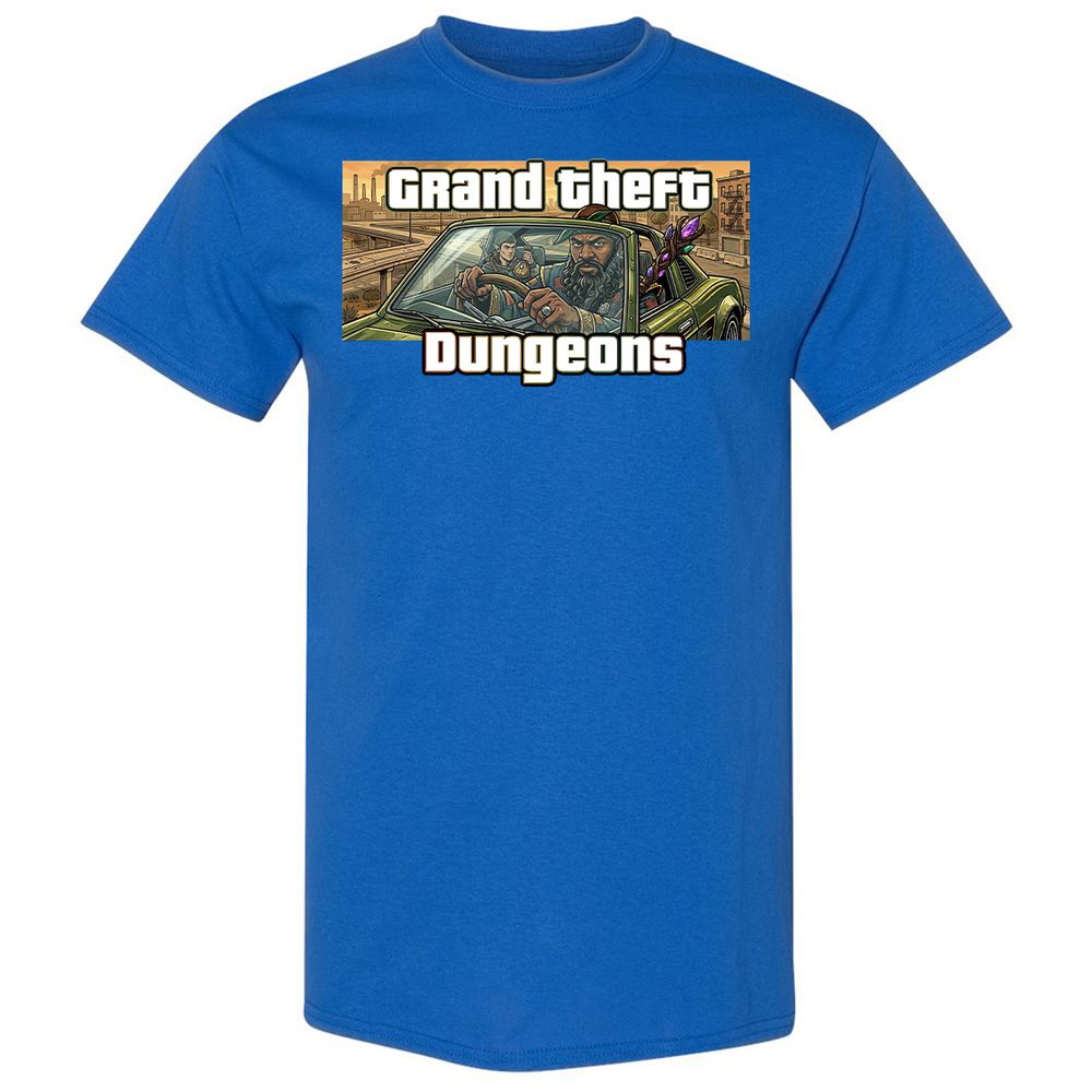Grand Theft Dungeons Classic Unisex T-Shirt - Royal - 3