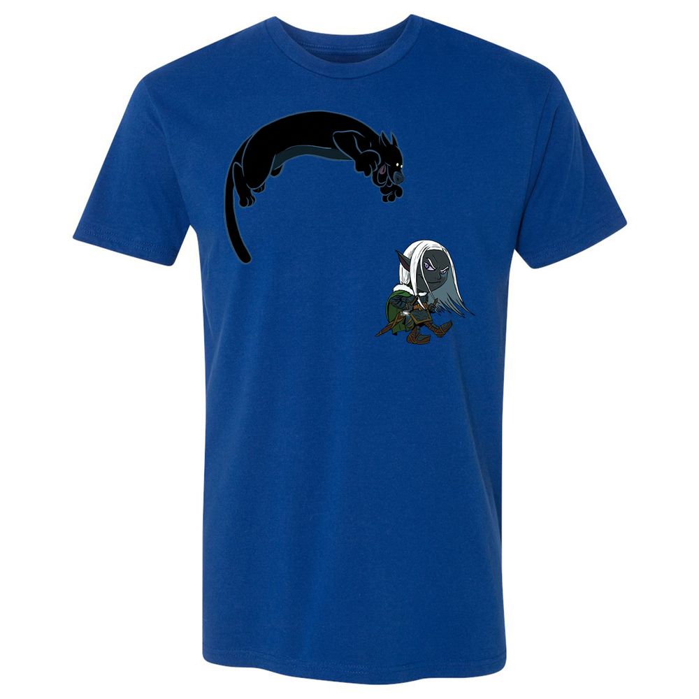 Drizzt and Guenhwyvar Premium Unisex T-Shirt - Royal - 3