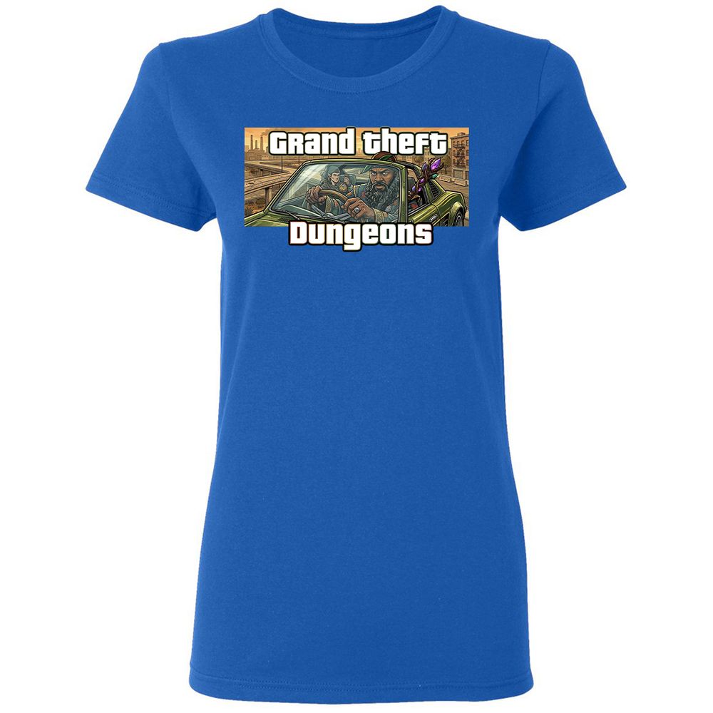 Grand Theft Dungeons Women's T-Shirt - Royal - 3