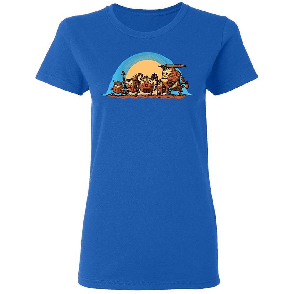 The Fellowship Of The Dice Women's T-Shirt - Royal - 3