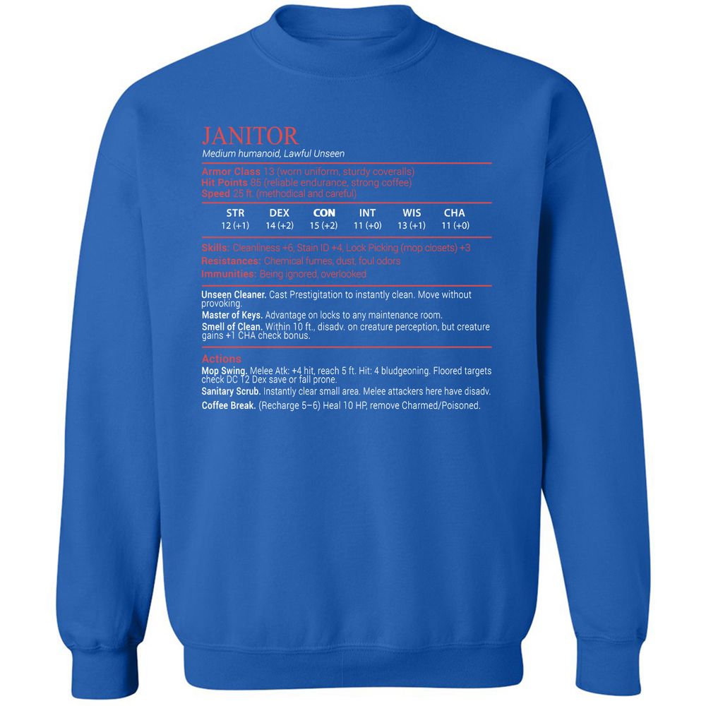 Janitor Stats Block - Royal - 3