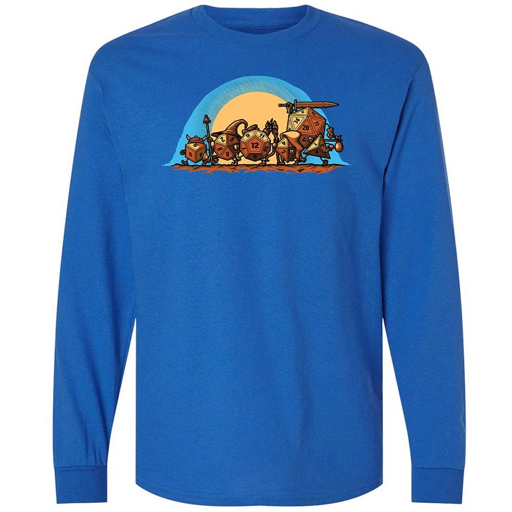 The Fellowship Of The Dice Long Sleeve T-Shirt - Royal - 3