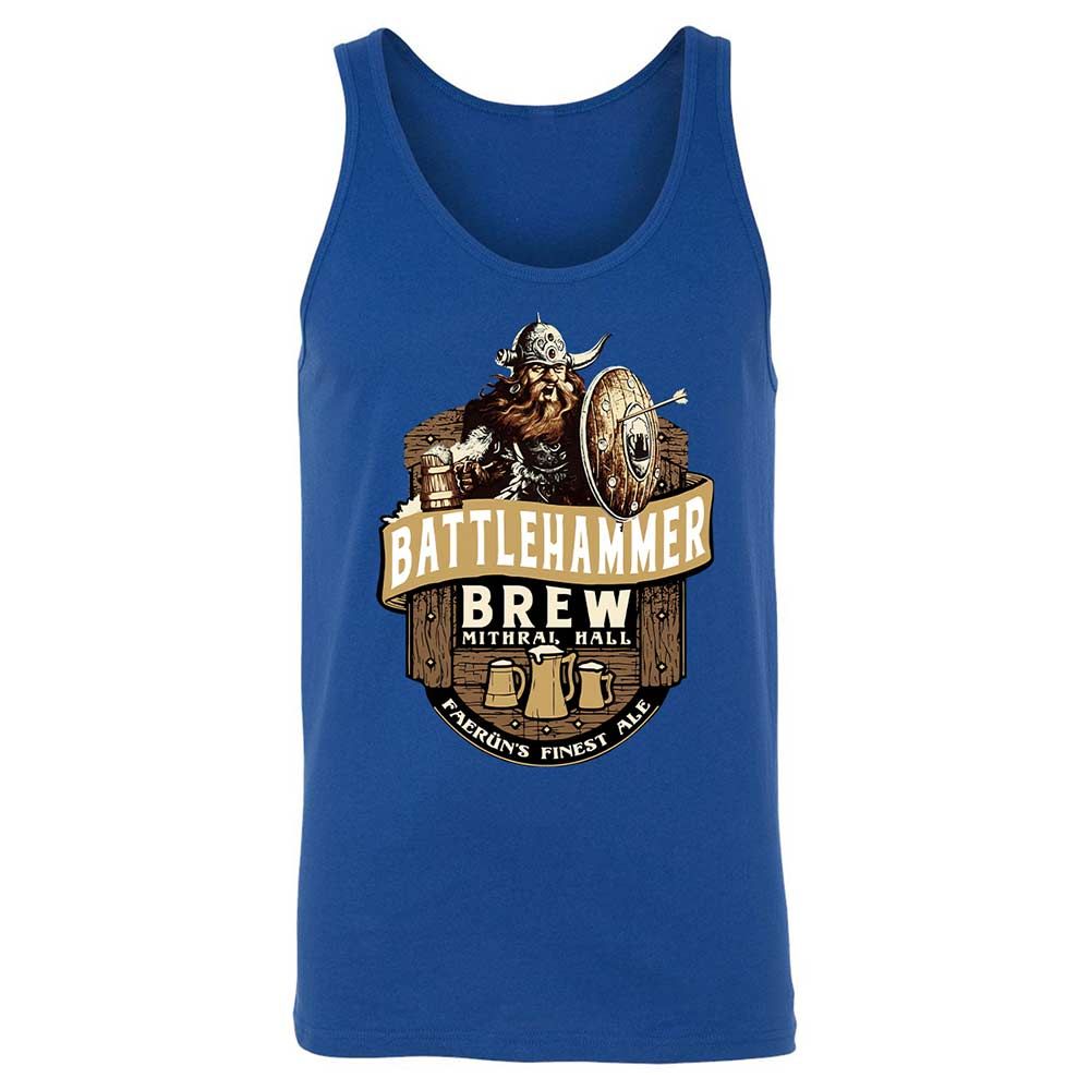 Battlehammer Brew Unisex Jersey Tank - True Royal - 3