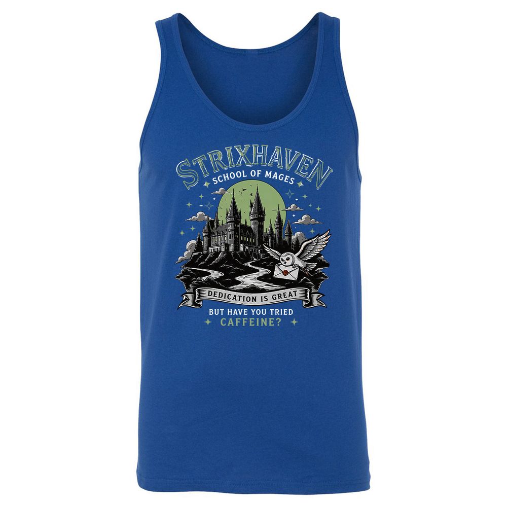 Strixhaven - School Of Mages Unisex Jersey Tank - True Royal - 3