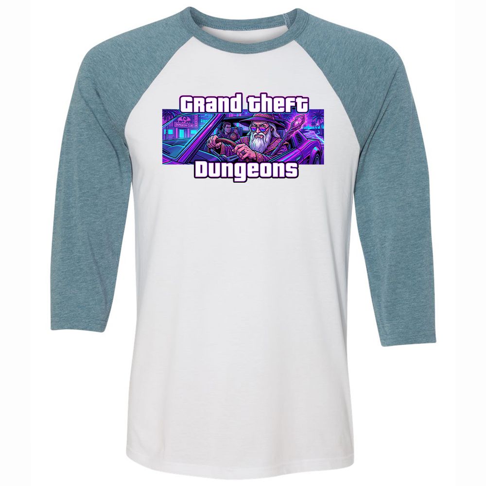 Grand Theft Dungeons Miami - White/Denim - 3