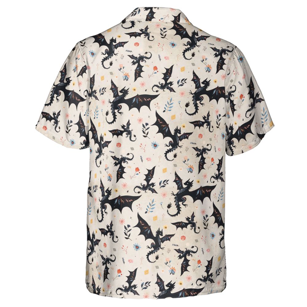 Floral DnD Dragon Pattern -  - 3