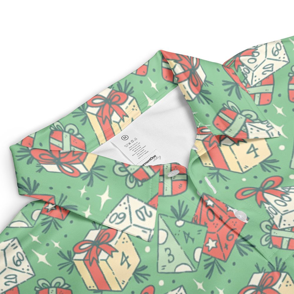 Christmas Dice Gift AOP Men/Women Polo Shirt -  - 3