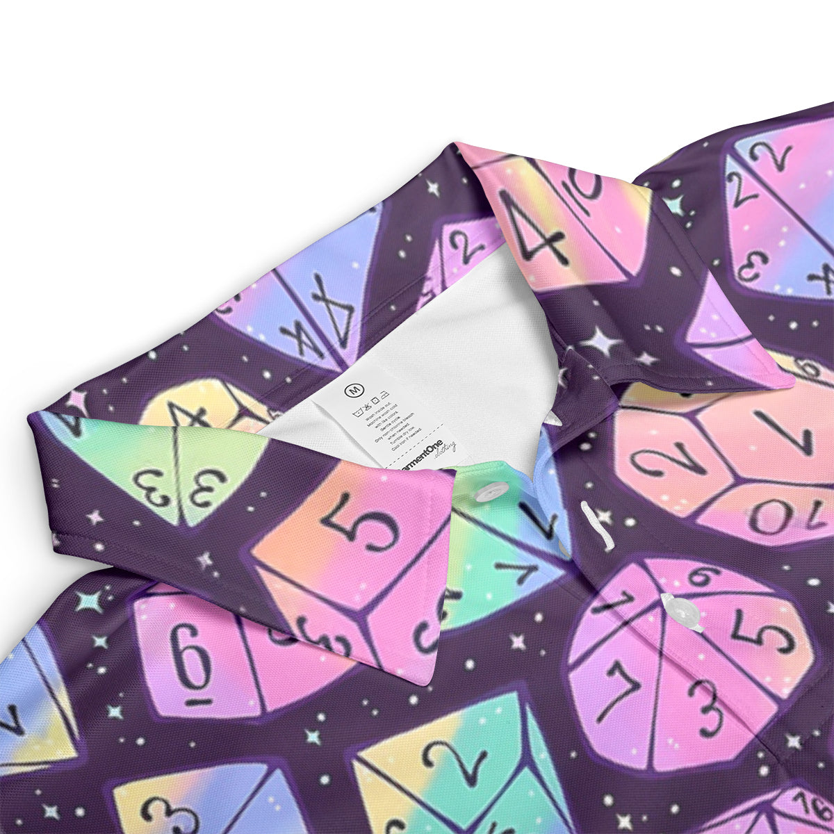 Magic Dice Dark Rainbow AOP Men/Women Polo Shirt