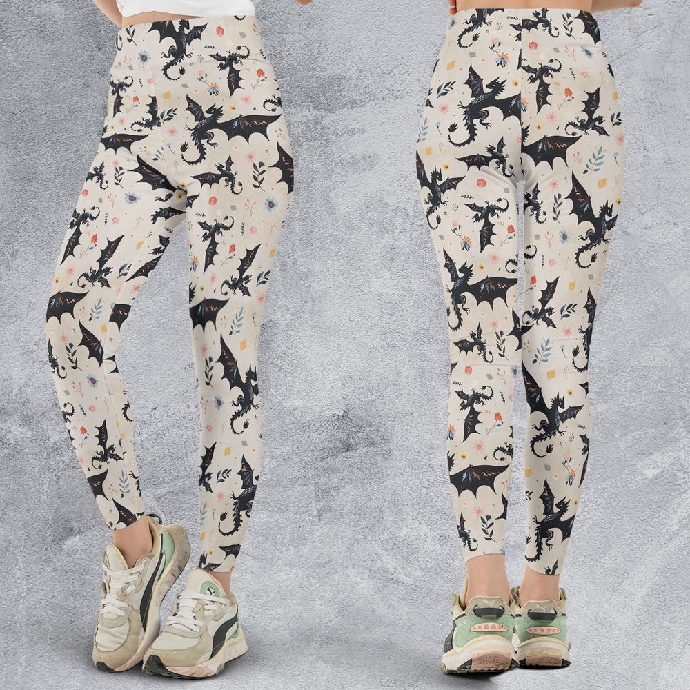 Floral DnD Dragon Pattern -  - 3