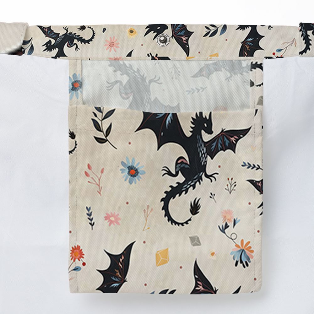 Floral DnD Dragon Pattern -  - 3