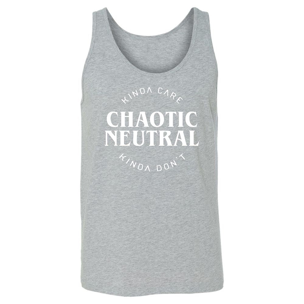 Chaotic Neutral Alignment Kinda Care Kinda Don't Unisex Jersey Tank - Athletic Heather - 4