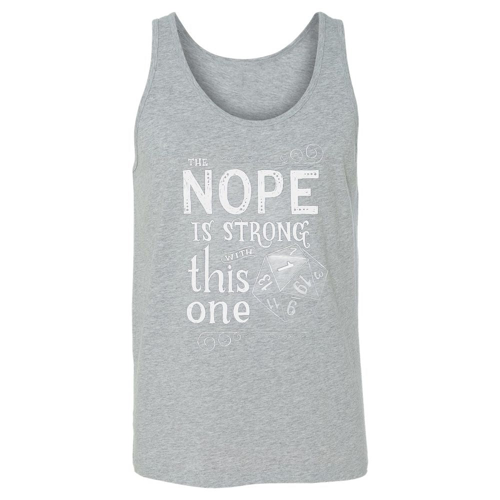 The NOPE is Strong with This One Unisex Jersey Tank - Athletic Heather - 4