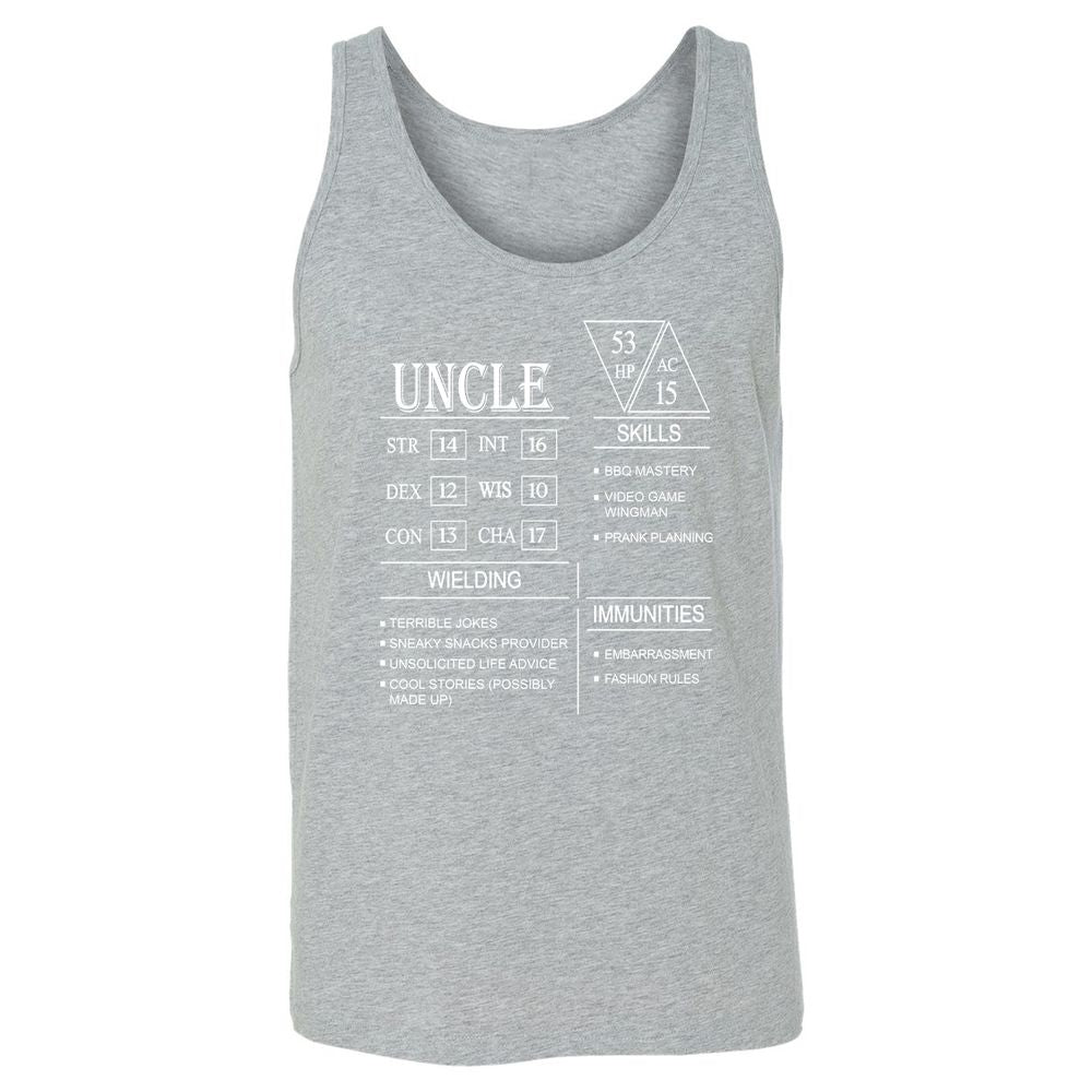 Uncle Stats Unisex Jersey Tank - Athletic Heather - 4