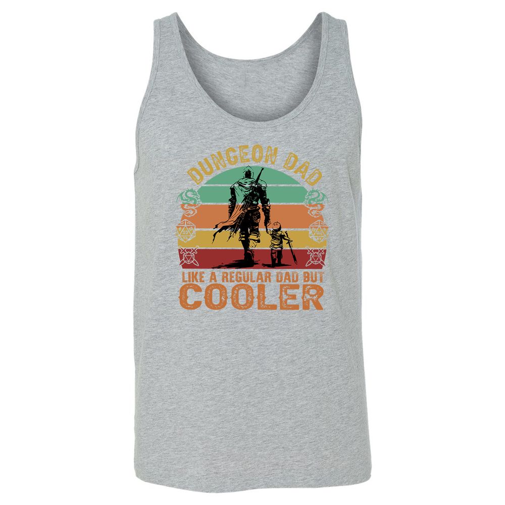 Dungeon Dad Like A Regular Dad Unisex Jersey Tank - Athletic Heather - 4