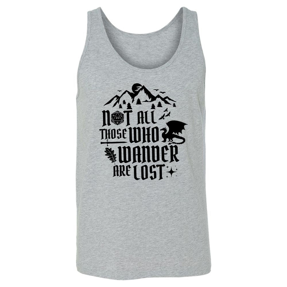 Not All Those Who Wander Are Lost Unisex Jersey Tank - Athletic Heather - 4