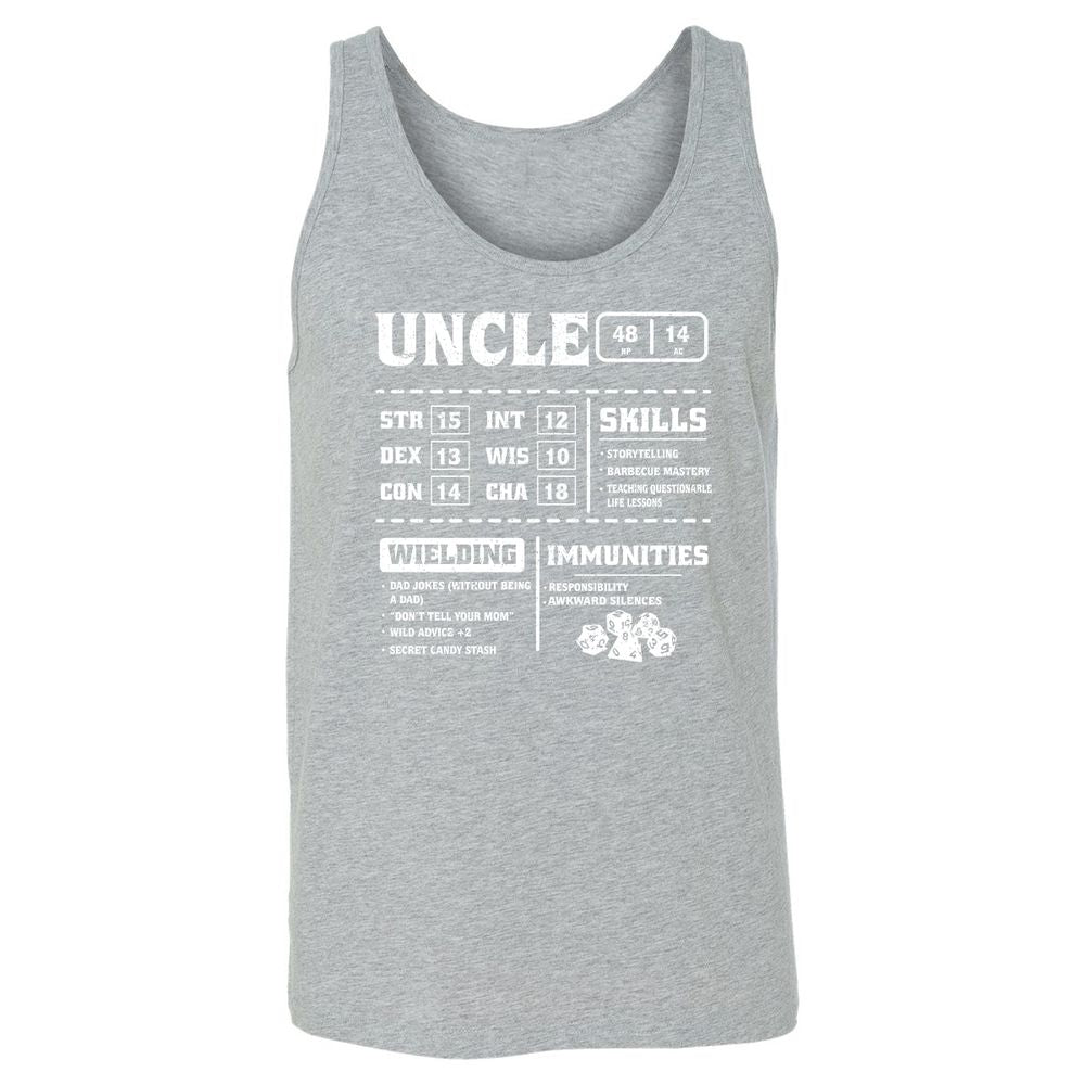 Uncle Stats Unisex Jersey Tank - Athletic Heather - 4