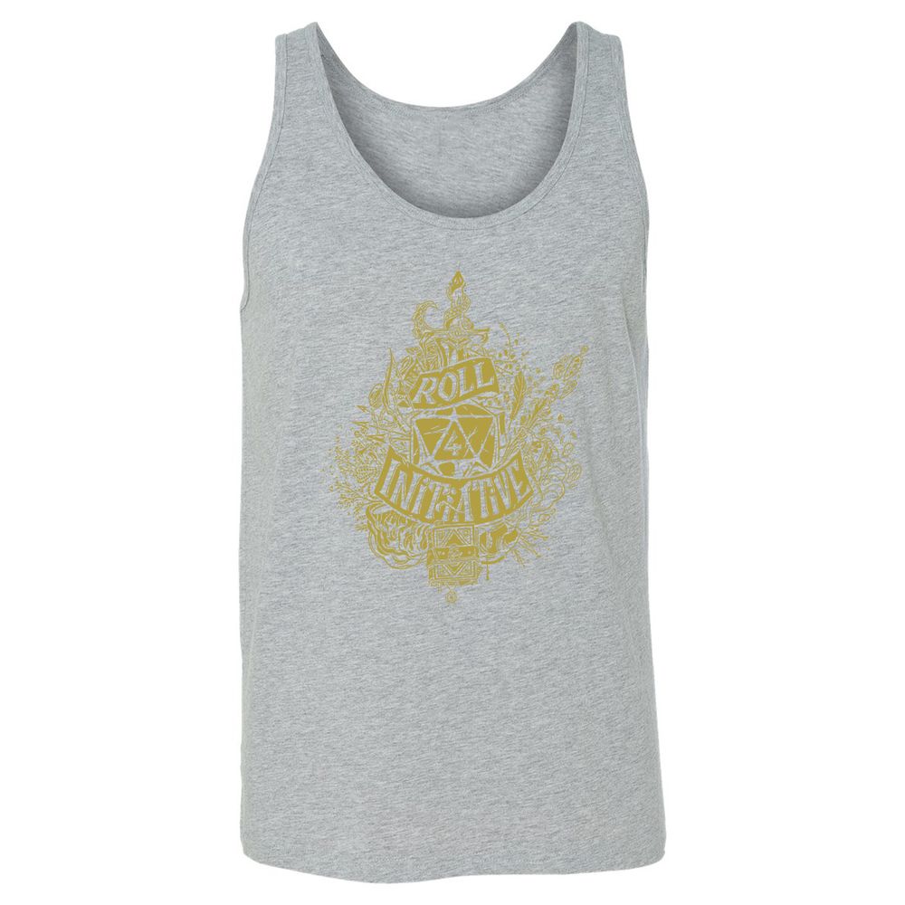Roll Initiative Unisex Jersey Tank - Athletic Heather - 4