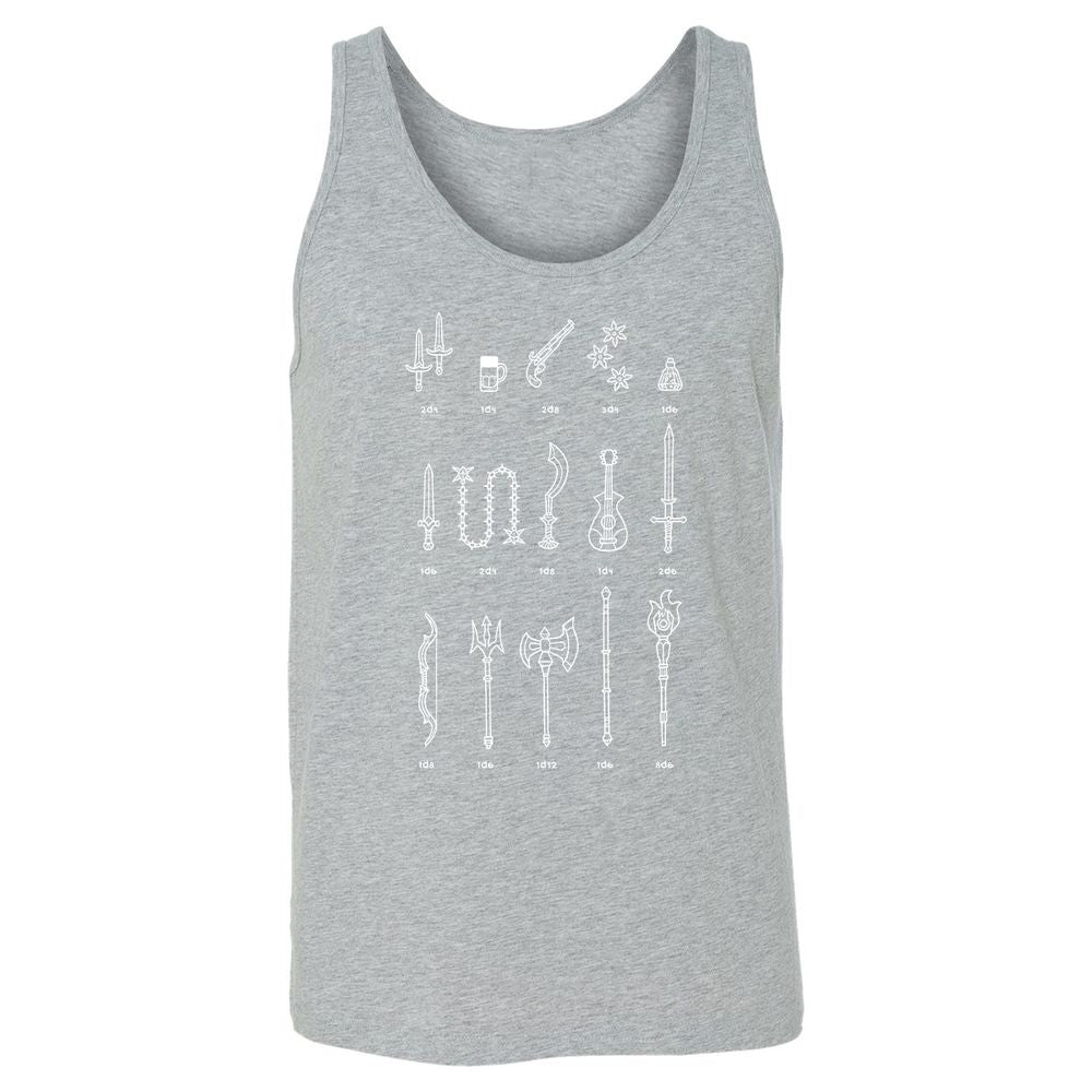 Damage Dealer RPG Unisex Jersey Tank - Athletic Heather - 4