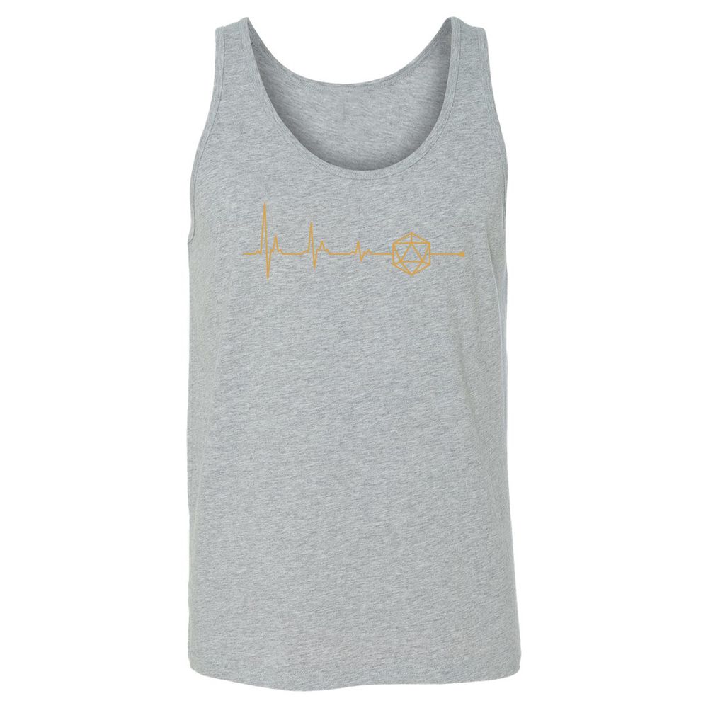 D20 Dice Is My Life Unisex Jersey Tank - Athletic Heather - 4